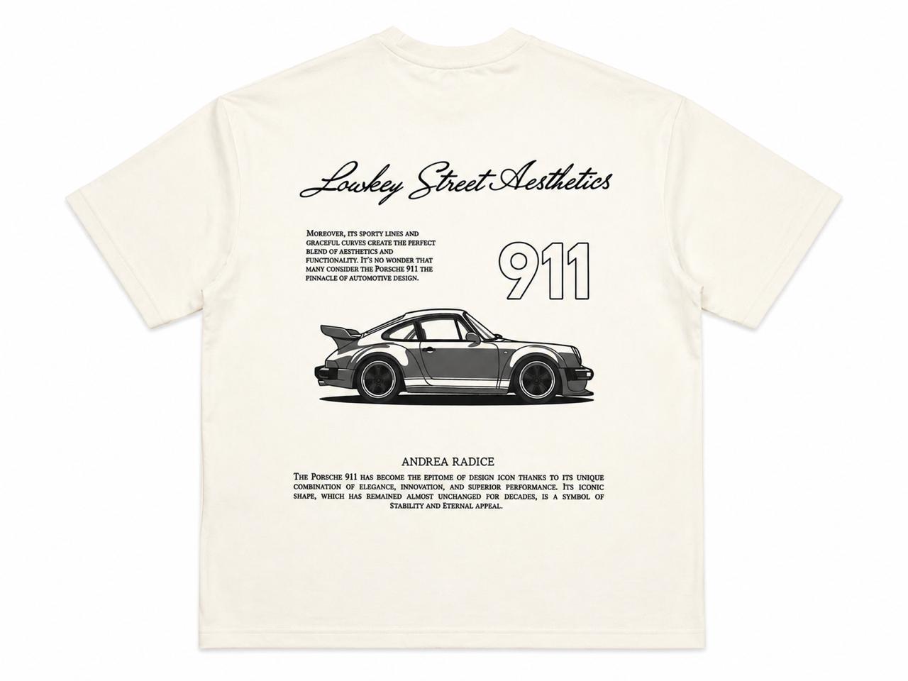 T-shirt over size porsche 911