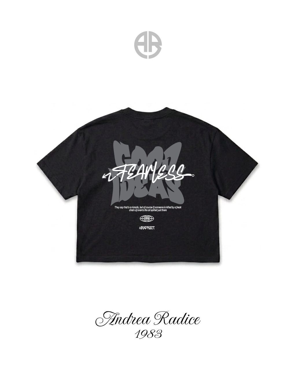 T-shirt Cropped fearless